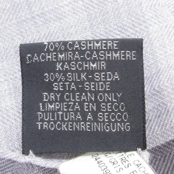 Auth HERMES Carre 140 - Gray Orange Multi Cashmere Silk Scarf - Picture 4 of 6